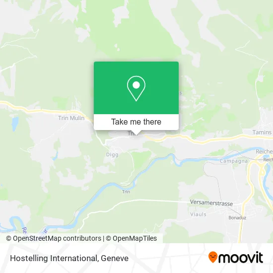Hostelling International map