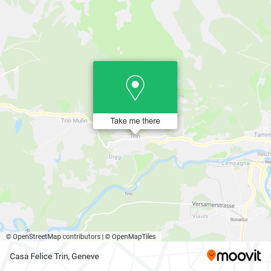 Casa Felice Trin map