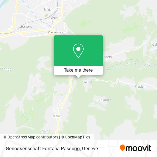 Genossenschaft Fontana Passugg map
