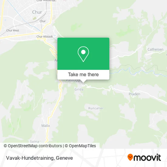 Vavak-Hundetraining map