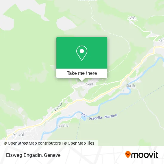 Eisweg Engadin map