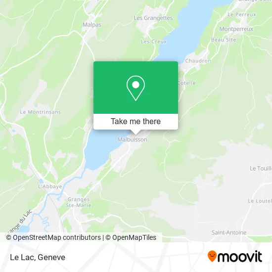 Le Lac map