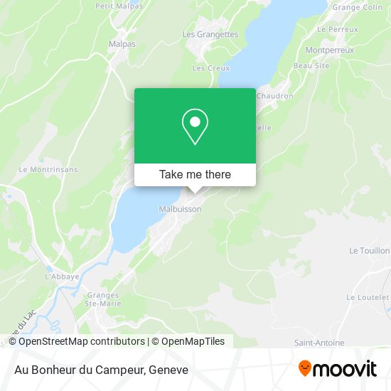 Au Bonheur du Campeur map