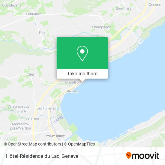 Hôtel-Résidence du Lac map