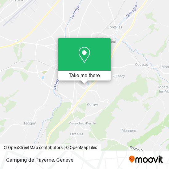 Camping de Payerne map