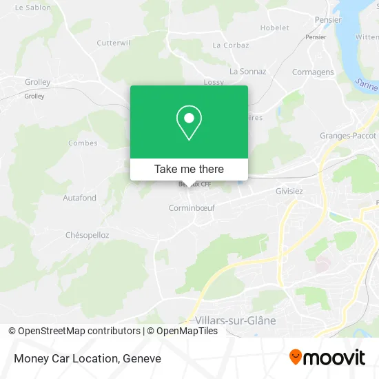 Money Car Location map