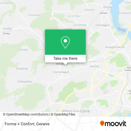 Forme + Confort map