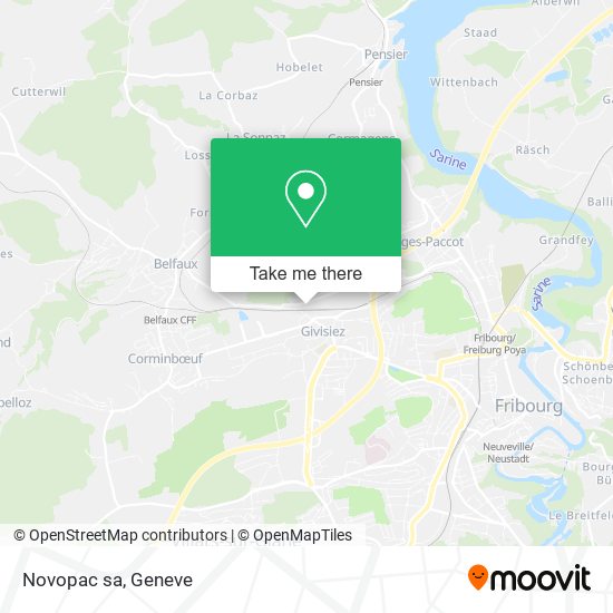 Novopac sa map