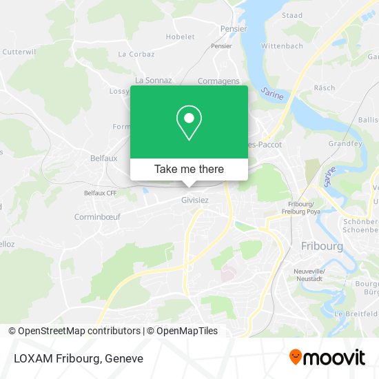 LOXAM Fribourg map