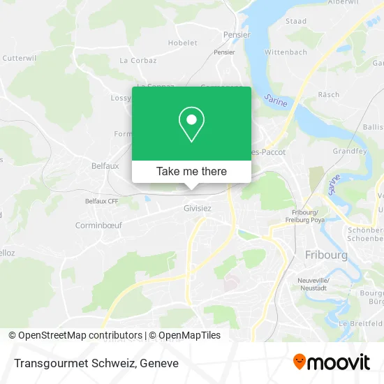 Transgourmet Schweiz map