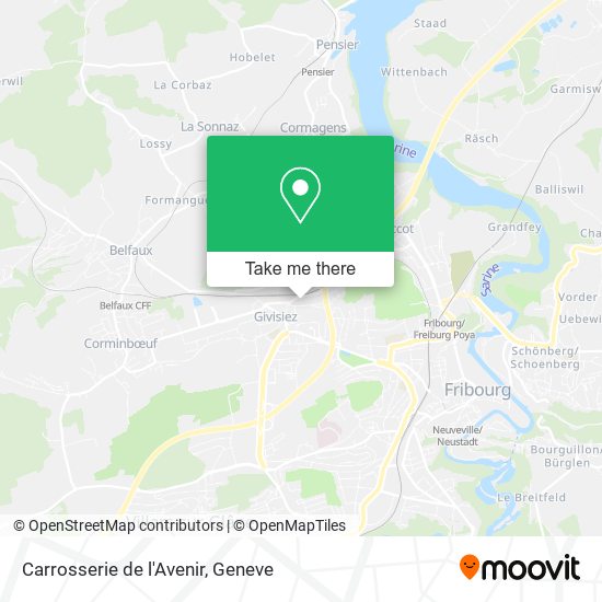 Carrosserie de l'Avenir map