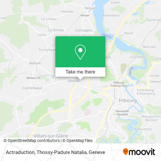Actraduction, Thossy-Padure Natalia map