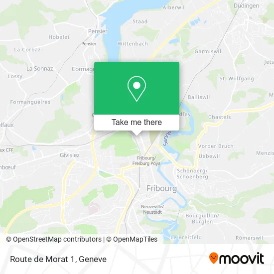 Route de Morat 1 map