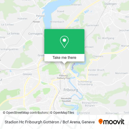 Stadion Hc Fribourgh Gottéron / Bcf Arena map