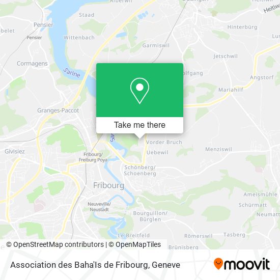 Association des Baha'Is de Fribourg map