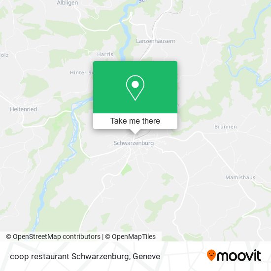 coop restaurant Schwarzenburg map