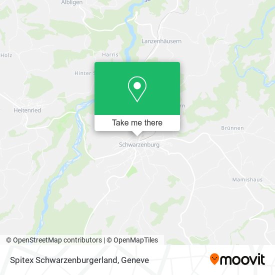 Spitex Schwarzenburgerland map