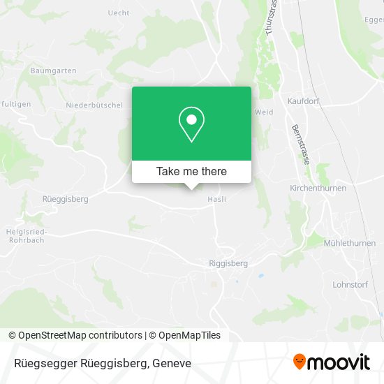 Rüegsegger Rüeggisberg map