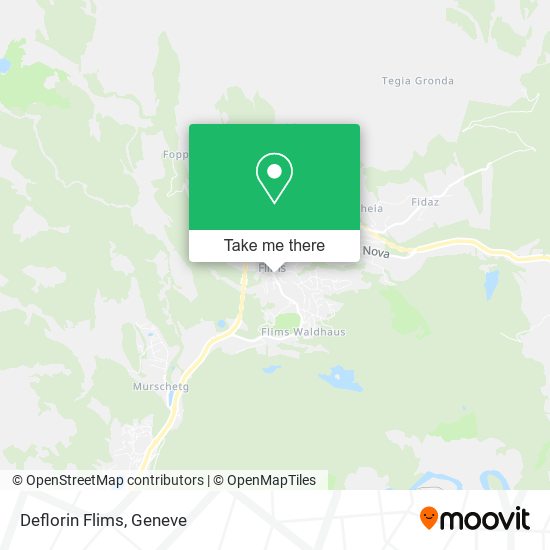 Deflorin Flims map