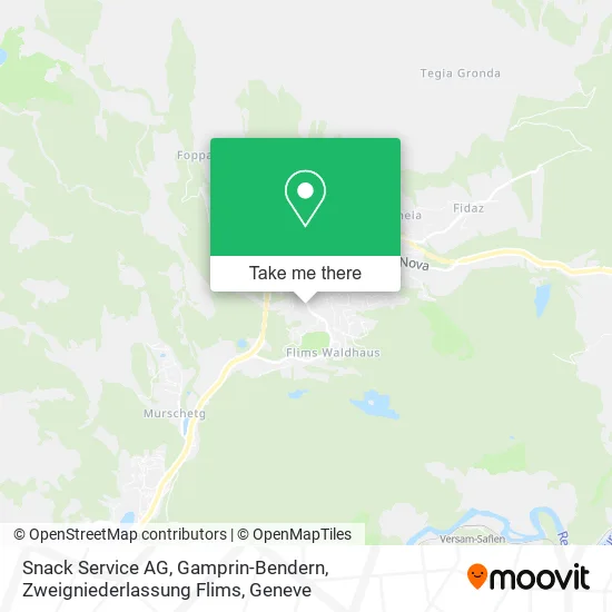 Snack Service AG, Gamprin-Bendern, Zweigniederlassung Flims map
