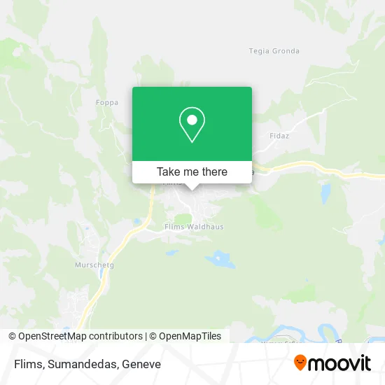 Flims, Sumandedas map