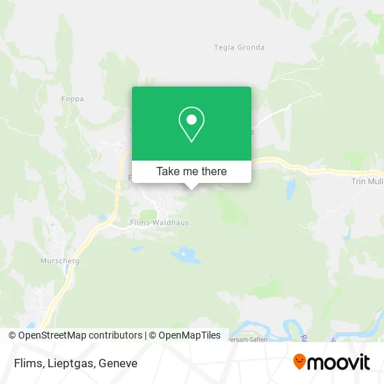 Flims, Lieptgas map