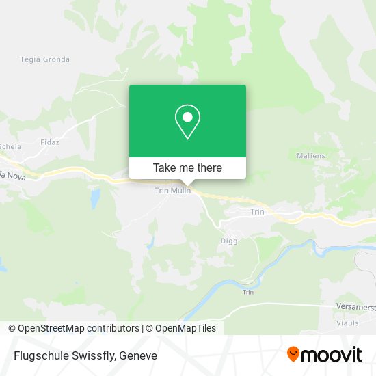 Flugschule Swissfly map