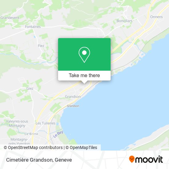 Cimetière Grandson map