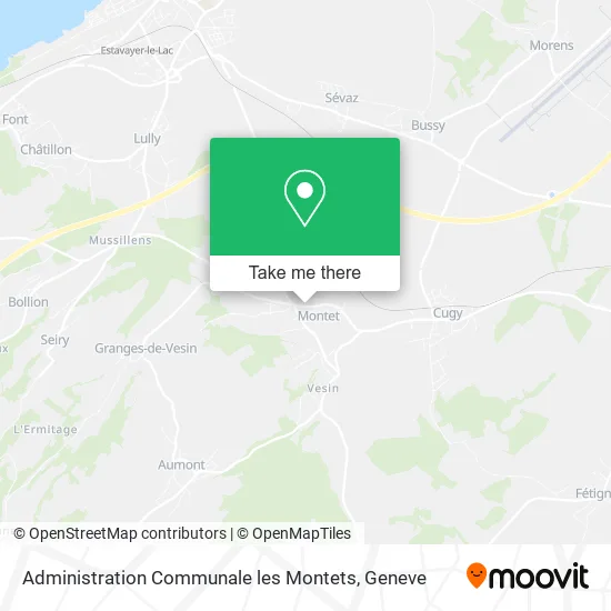 Administration Communale les Montets map