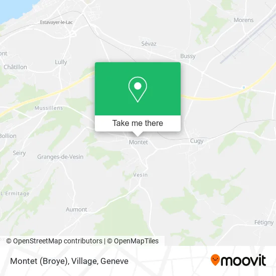 Montet (Broye), Village map