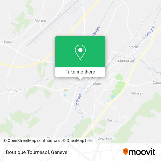 Boutique Tournesol map
