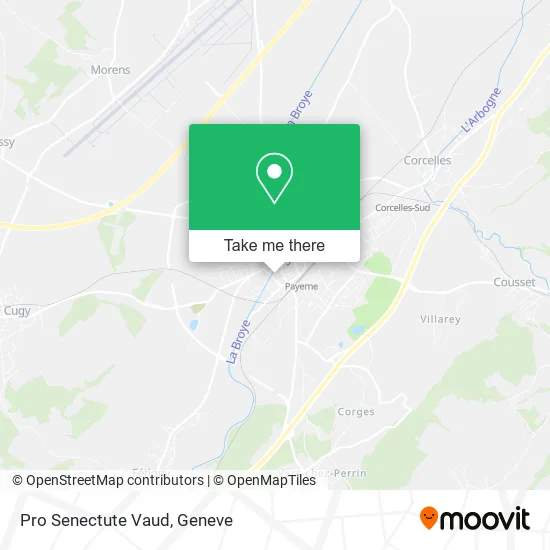 Pro Senectute Vaud map