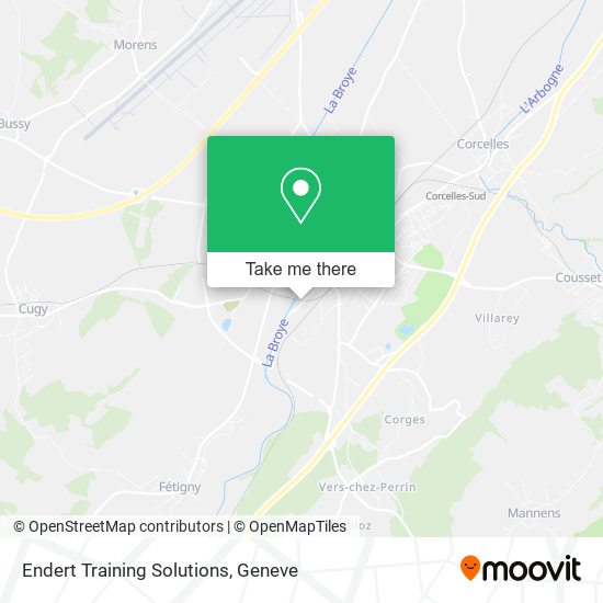 Endert Training Solutions map