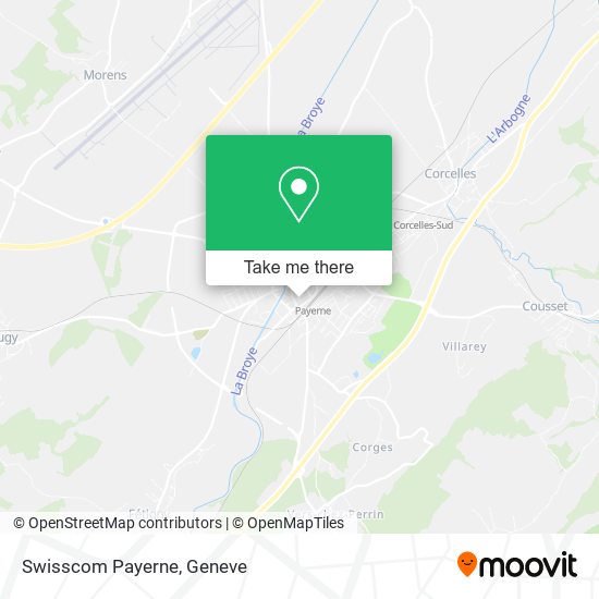 Swisscom Payerne map
