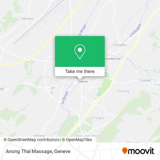 Anong Thaï Massage map