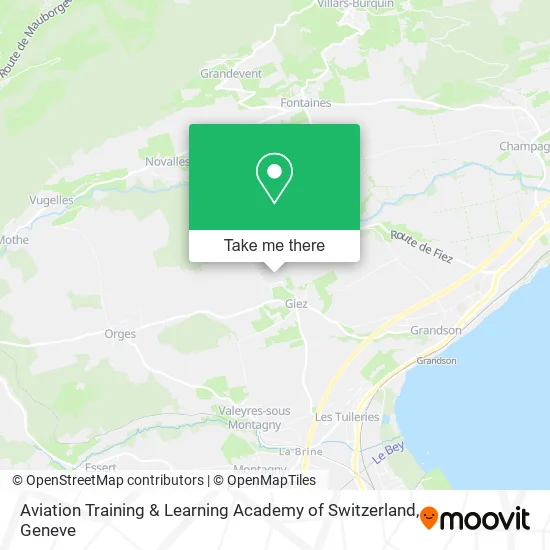 Aviation Training & Learning Academy of Switzerland map