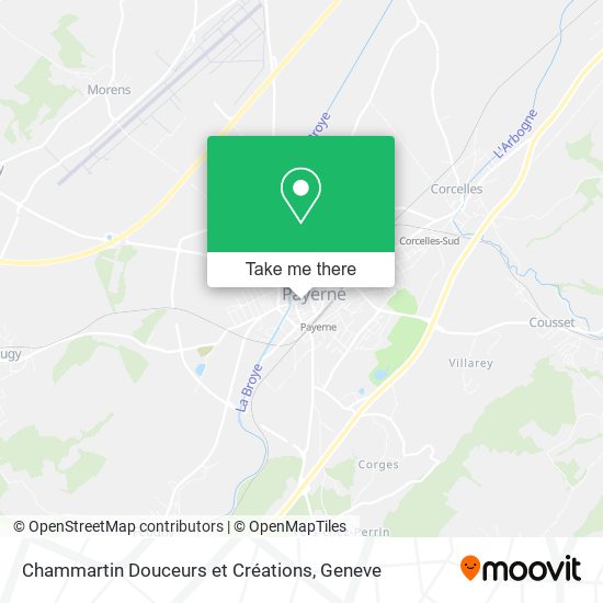 Chammartin Douceurs et Créations map