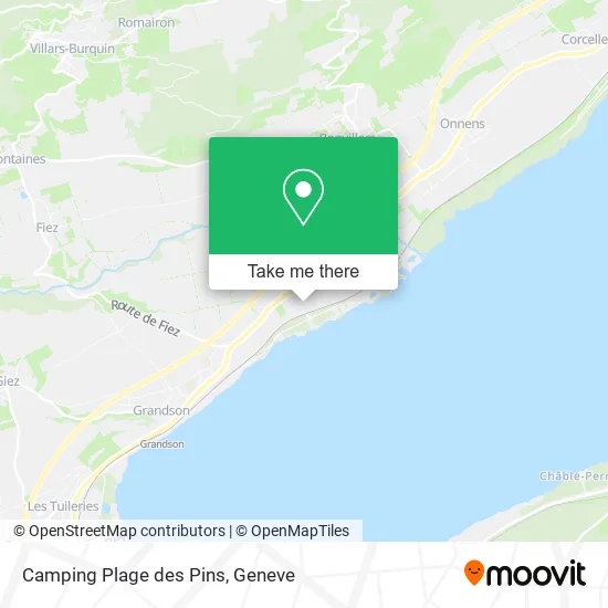 Camping Plage des Pins map
