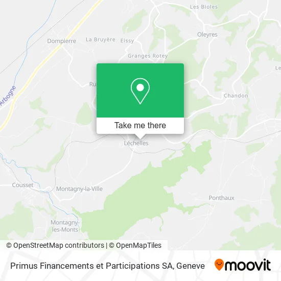 Primus Financements et Participations SA map