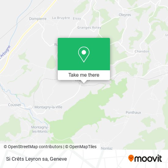 Si Crêts Leyron sa map