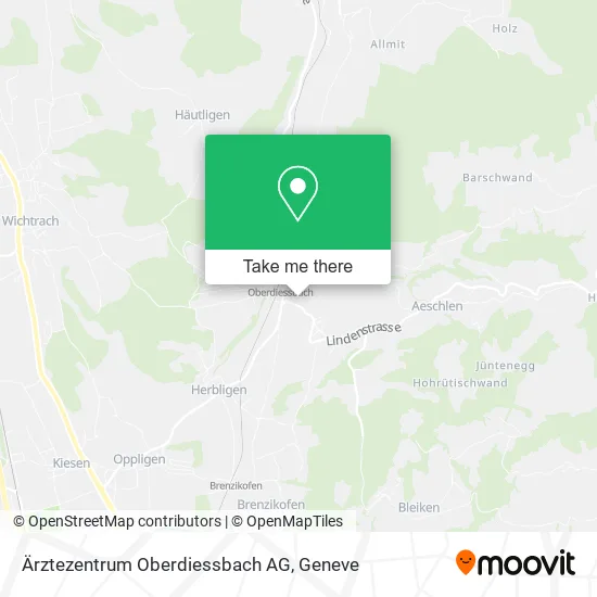Ärztezentrum Oberdiessbach AG map