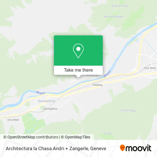 Architectura la Chasa Andri + Zangerle map