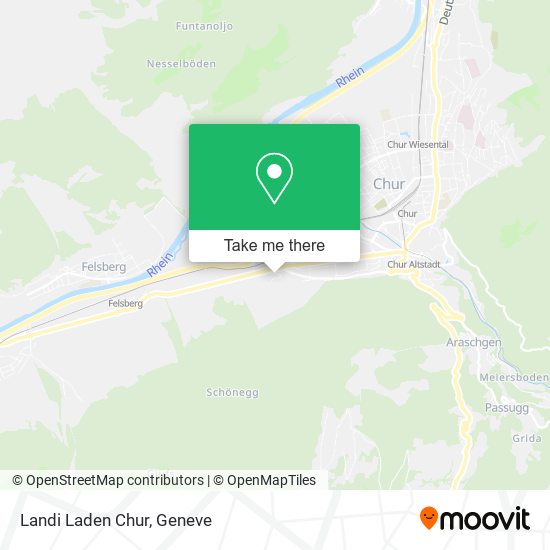 Landi Laden Chur map