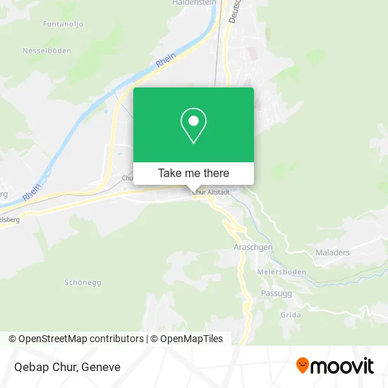 Qebap Chur map