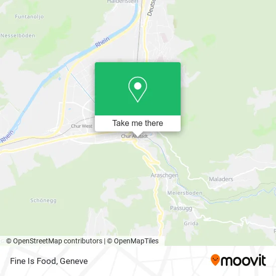 Fine Is Food map