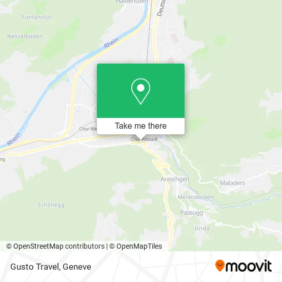 Gusto Travel map