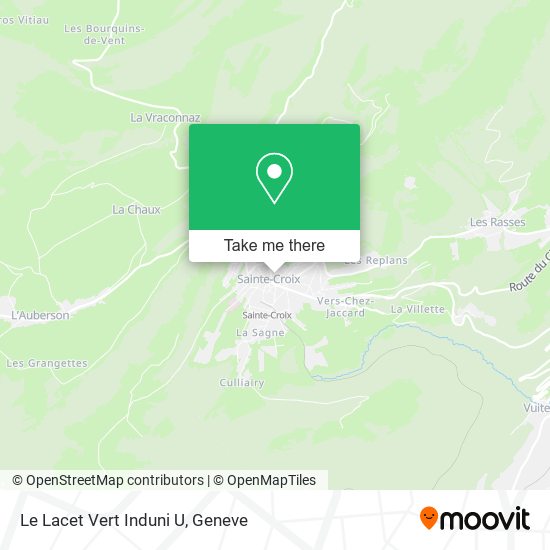 Le Lacet Vert Induni U map