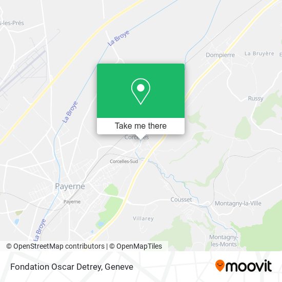 Fondation Oscar Detrey map