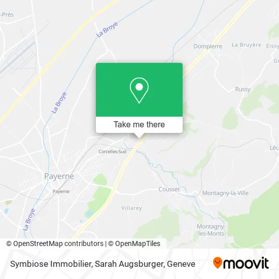 Symbiose Immobilier, Sarah Augsburger map