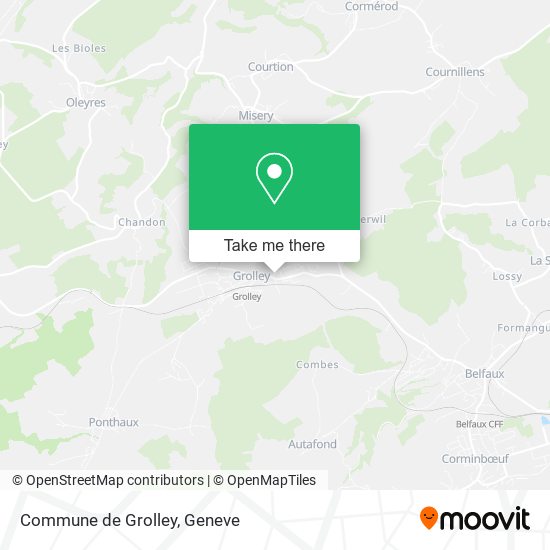 Commune de Grolley map